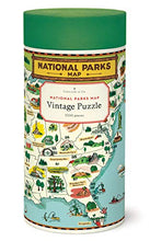 Load image into Gallery viewer, Cavallini Papers & Co. National Parks Map 1,000 Piece Puzzle, Multi