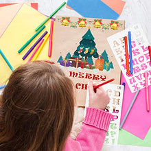 Load image into Gallery viewer, 36PCs Letter and Number Stencils DIY Drawing Templates Journal Stencils with A Storage Bag for Notebook, Diary, Scrapbook