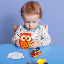 Load image into Gallery viewer, 4 Sets DIY Ceramic Owls Figurines Paint Craft Kit Unpainted Bisque Ceramics Paintable Owls Ceramics Ready to Paint for Holiday at-Home Classroom DIY Craft Project
