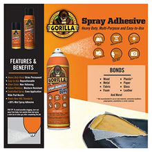 Load image into Gallery viewer, Gorilla 6301502 Spray Adhesive 14oz, 1-Pack, Clear