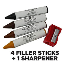 Load image into Gallery viewer, Weiman Wood Repair System Kit - 4 Filler Sticks 4 Touch Up Markers - Floor and Furniture Scratch Fix