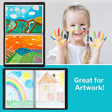 Load image into Gallery viewer, Dunwell Art Portfolio 9x12 Folder - (Black, 1 Pack), Portfolio Folder for Artwork, Presentation Book with 9 x 12" Sheet Protectors, 24 Pockets Display 48 Pages, Binder for Kids Art, Drawing Binder