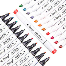 Load image into Gallery viewer, Bianyo Classic Series Alcohol-Based Dual Tip Art Markers(Set of 72,Travel Case with a Designable Card)