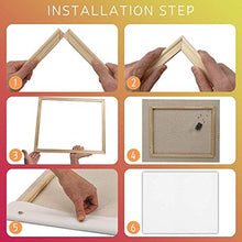 Load image into Gallery viewer, 16 x20 Inch Canvas Boards for Painting, Art Stretcher Bars,DIY Solid Wood Canvas Panels Frame,Art Blank canvases for Painting,Frames for Canvas Paintings,Easy to Build Canvas Stretching System
