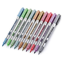 Load image into Gallery viewer, Mr. Pen- Metallic Markers, Metallic Paint Pens, 10 Pack, Colorful, Metallic Permanent Markers, Metallic Pens, Glitter Paint Pens, Metallic Paint Markers, Metallic Markers Permanent, Metallic Paint Set