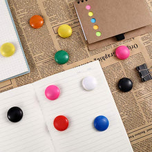 Load image into Gallery viewer, Patelai 48 Pieces Mini Fridge Magnets Round Magnetic Button Whiteboard Magnets Office Magnets, 8 Colors