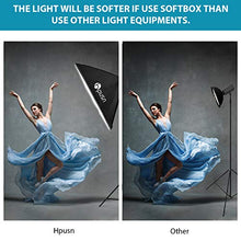 Load image into Gallery viewer, HPUSN Softbox Lighting Kit Professional Studio Photography Equipment Continuous Lighting with 85W 5400K E27 Socket and 2 Reflectors 50 x 70 cm and 2 Bulbs for Portrait Product Fashion Photography