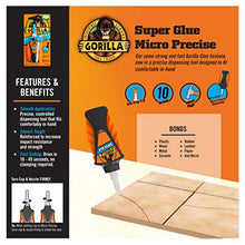 Load image into Gallery viewer, Gorilla Micro Precise Super Glue, 5.5 Gram, Clear, (Pack of 1)