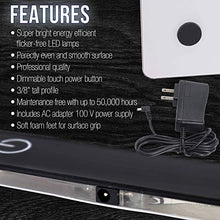 Load image into Gallery viewer, U.S. Art Supply Lightmaster 24.3" Diagonal Professional (A3) 12"x17" LED Lightbox Board 12-Volt Super-Bright Ultra-Thin 3/8" Profile Light Box Pad Dimmable - Measuring Overlay Grid & Circle Template