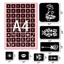 Load image into Gallery viewer, Koogel 524 PCS Semi Permanent Tattoo with Body Painting Pen,20 Sheets Henna Girls&Boys Tattoo Stencil Temporary Tattoos for Women Body Art Template