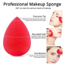 Load image into Gallery viewer, BEAKEY 5 Pcs Makeup Sponge Set Blender Beauty Foundation Blending Sponge, Flawless for Liquid, Cream, and Powder, Multi-colored Makeup Sponges
