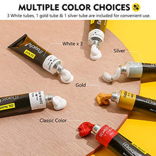 Load image into Gallery viewer, Magicfly Professional Oil Paint Set, 40 Tubes (18ml/0.6oz) including Classic, Metallic Gold, Silver & 3 White Colors, Rich Vibrant, Non-Toxic Oil Paints for Canvas Painting, Oil Paint Supplies for Artist, Kids and Beginners