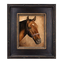 Load image into Gallery viewer, Creative Mark Museum Plein Aire Wooden Art Picture Frame Museum Quality Closed Corner 3.5 Inch Wide Frames - Antique Black w/Gold Detail - 8x10