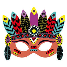 Load image into Gallery viewer, Janod Crafts – No Glue No Mess Scratch Art Party Masks – Creative, Imaginative, Inventive, and Developmental Play -- STEAM Approach to Learning – Ages 5-8+