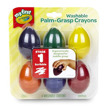 Load image into Gallery viewer, Crayola My First Washable Palm Grasp Crayons, 9ct, Toddler Toys, Gift