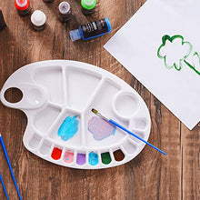 Load image into Gallery viewer, 3 PCS Large Watercolor Paint Palettes,17 Wells Non-Stick Easy Clean Art Palettes for Painting Party, DIY Craft and Art Painting