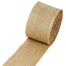 Load image into Gallery viewer, LaRibbons 3" Wide Burlap Fabric Craft Ribbon 10 Yards, 01 Tan