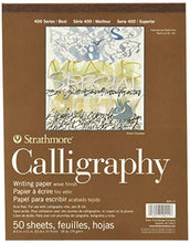 Load image into Gallery viewer, Strathmore STR- 50 Sheet Tape Bound Calligraphy Pad, 8.5 by 11"