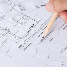 Load image into Gallery viewer, Mr. Pen House Plan, Interior Design and Furniture Templates, Drafting Tools and Ruler Shapes for Architecture - Set of 3