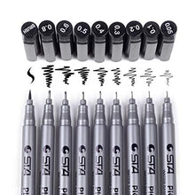 Load image into Gallery viewer, Xinpengniao Black Micro drawing Pens - Waterproof Archival Ink, Sketching, Anime, Illustration, Technical Drawing, Comic Manga Scrapbooking and School Using, fineliner pen 9Pcs/Set