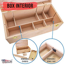 Load image into Gallery viewer, US Art Supply Artist Wood Pastel, Pen, Marker Storage Box with Drawer(s) (Large Tool Box)