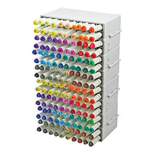 Load image into Gallery viewer, Deflecto Expandable Marker Accordion Storage Case, 8.5" x 8.6" x 7.5", Clear