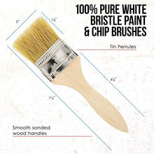 Load image into Gallery viewer, US Art Supply 20 Pack of Assorted Size Paint and Chip Paint Brushes for Paint, Stains, Varnishes, Glues, and Gesso