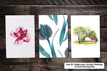 Load image into Gallery viewer, Bellofy Painting Paper Pad - 25 Sheets / 50 Pages - Acrylic Oil Watercolor Cold Pressed Rough Finish Paper for Painting - 9 x 12 inches, 246 lB / 400 GSM - Art Paper for Kids - Watercolor Sketchbooks