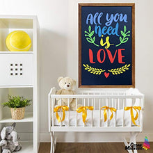 Load image into Gallery viewer, Cedar Markers 36"x24" Big Chalkboard with Wooden Frame. 100% Non-Porous Erasable Blackboard and Whiteboard for Liquid Chalk Markers. Magnet Board Chalk Board Decorative Chalkboard for Parties (36x24)