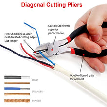Load image into Gallery viewer, FASTPRO 7-piece Utility Pliers Set, Includes Slip Joint Pliers, Long Nose Pliers, Diagonal Pliers, Groove Joint Pliers, Linesman Pliers and Mini Long Nose Pliers, Dipped Handle
