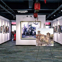 Load image into Gallery viewer, 63" Tall Display Easel, Folding Instant Poster Easel, Black Steel Metal Telescoping Art Easel for Display Show, Easy Assembly (6Pack)