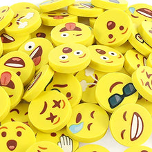 Load image into Gallery viewer, LovesTown Mini Erasers, 60 Pcs Novelty Erasers Mini Pencil Erasers Yellow Fun Erasers for Students Classroom Rewards Gift Bag Filler