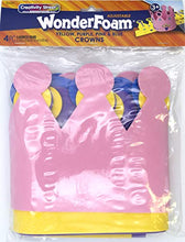 Load image into Gallery viewer, Creativity Street WonderFoam Crowns , 23-5/8" x 6-5/16", 4 Assorted Colors, 4 Count