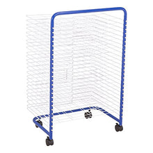Load image into Gallery viewer, Sprogs Art Drying Rack, 23 3/4" W x 17 1/2" D x 38" H, Blue/White, SPG-LED1027W-SO
