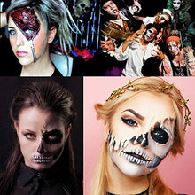 Load image into Gallery viewer, FANICEA Fake Wound Modeling Scar Wax Professional SFX Special Effects Cosplay Stage Makeup Kit with 33g Face Body Paint Makeup Wax, Spatula Tool, Black Stipple Sponge, 18g Coagulated Blood