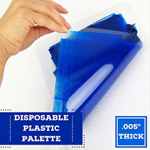 Load image into Gallery viewer, Grafix Impress Inking Palette, 9 by 12-Inch, 25-Pack 9 x 12”, Pad of 25 Disposable, Nonporous Clear Plastic Sheets Used for Rolling Out and Mixing Paint, Gummed on 2 Sides to Prevent Curling