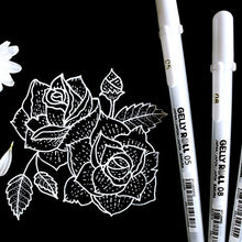 Load image into Gallery viewer, SAKURA Gelly Roll Classic Gel Pens, Opaque White Ink, Ass't Tips 05/08/10, 6 PK 57461