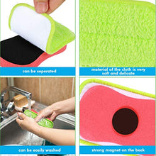 Load image into Gallery viewer, 10 Pieces Microfiber Chalk Eraser Washable Chalkboard Eraser for Home Classroom and Office, Magnetic Reusable Chalk Eraser Dust Cleaner Dry Erase Whiteboard Eraser, 4 Colors