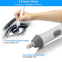 Load image into Gallery viewer, Electric Eraser Kit, AFMAT Electric Drawing Erasers for Artists, 200 Refills, Drafting Brush, Battery Operated Eraser for Sketching Pencils/Drafting Pencil/Graphite Pencils/Arts/Crafts-Detailer Tool