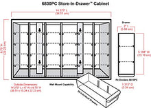 Load image into Gallery viewer, ArtBin 6830PC Store Wall Mountable Storage Cabinet with 30 Drawers, Art & Craft Organizer, Clear/White, 0