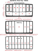 Load image into Gallery viewer, ArtBin 8237AB Essentials XL 3 Box, Portable Art & Craft Organizer with Lift-Up Trays, Black, 20 x 10.25 x 10.38 inches