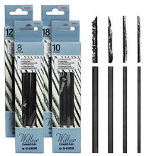 Load image into Gallery viewer, MyLifeUNIT Vine Charcoal Sticks, 4 Pack Willow Charcoal Pencils for Artists Drawing (48 PCS)