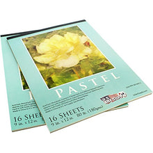 Load image into Gallery viewer, U.S. Art Supply 9" x 12" Premium Pastel Paper Pad, 80 Pound (180gsm), Assorted Natural Tone Paper Colors, Pad of 16-Sheets (Pack of 2 Pads)