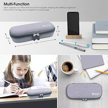 Load image into Gallery viewer, Aiscool Hard Pen Pencil Case Pouch Holder Bag Big Capacity Stationery Box for School Supplies Office Stuff (Gray)