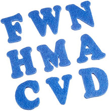 Load image into Gallery viewer, Darice FLT-1012 100Piece, Felties Felt Stickers, Royal Blue Alphabet