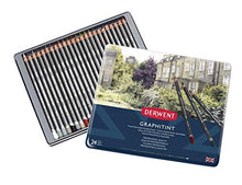 Load image into Gallery viewer, Derwent Graphitint Pencils, Metal Tin, 24 Count (0700803)