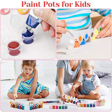 Load image into Gallery viewer, 240 Pieces Empty Paint Pot, Caffox 40 Strips Acrylic Mini Paint Container Strips Storage with Lids for Classrooms School Arts and Crafts Paint (3ml/ 0.1oz)
