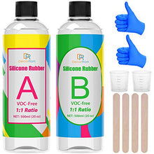Load image into Gallery viewer, Silicone Molds Making Kit - 40oz Liquid Translucent Silicone Rubber for Silicone Molds Making - Easy 1:1 Mixing Ratio Silicone for DIY Resin Molds, Casting, Jewelry Making, Manual Making, Crafts