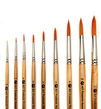 Load image into Gallery viewer, AIT Art Paint Brush Set - 15 Paint Brushes - Rounds, Flats - Handmade in USA for Trusted Performance with Oil, Acrylic, and Watercolor - Includes Canvas Brush Holder