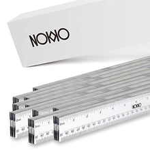 Load image into Gallery viewer, NOKKO Clear Plastic Rulers Bulk 50 Piece Pack - Transparent 12 Inch / 30 Centimeter Ruler Class Set - Easy to Read School and Office Supplies for Kids, Students, Teachers and Artists